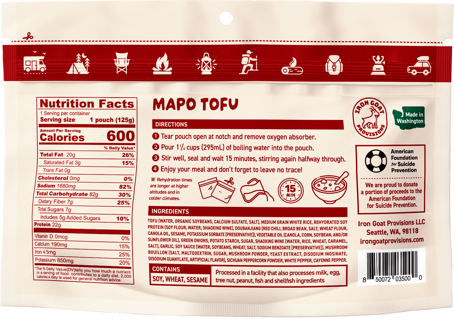 Sichuan-style Mapo Tofu (Vegan)