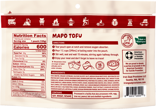 Sichuan-style Mapo Tofu (Vegan)